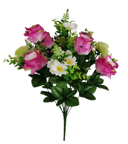 BUSH ROSA BOCCIOLO X14 50CM BT