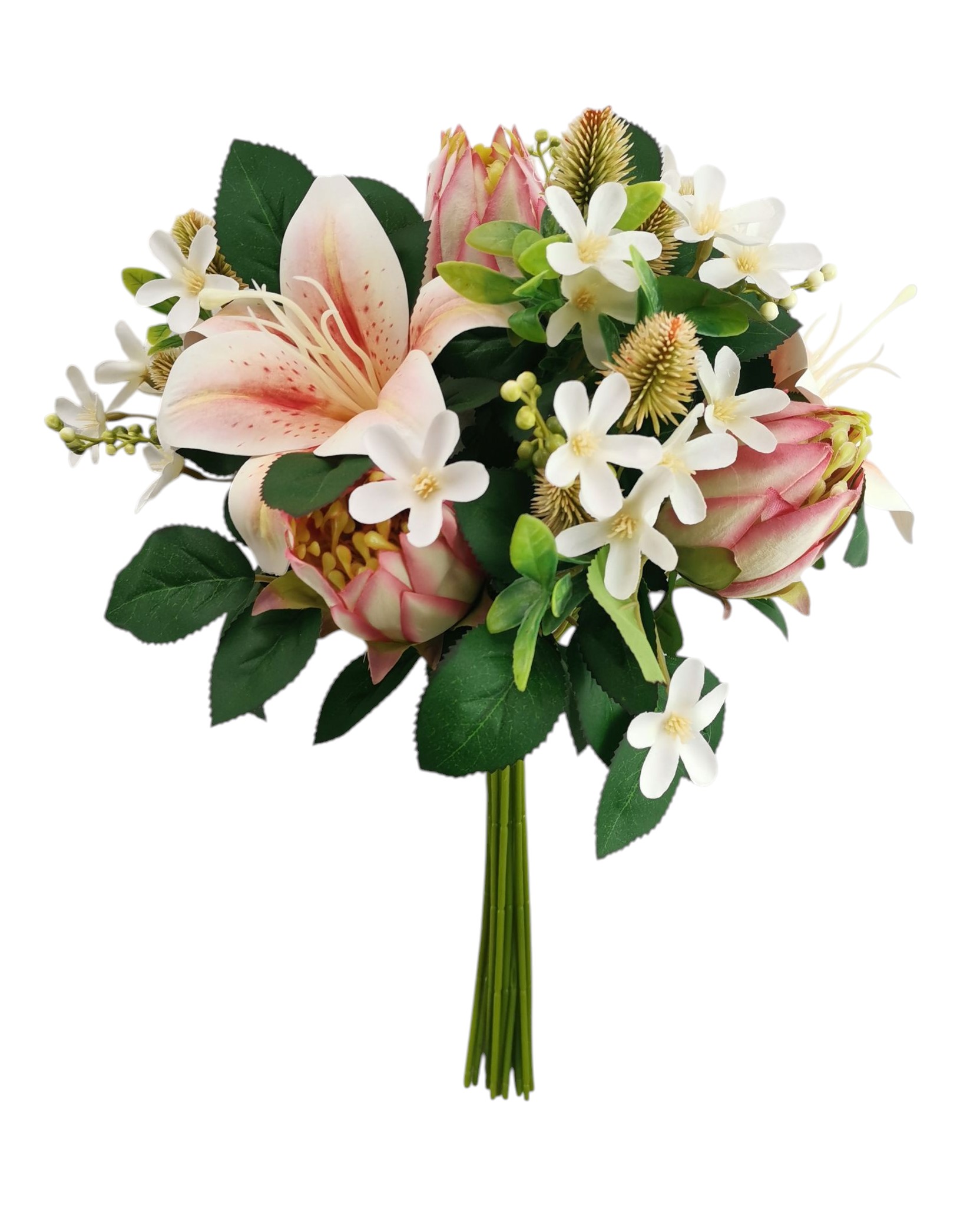 BUNDLE LILIUM PROTEA X10 47CM SA