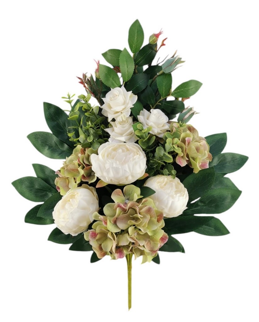 FR PEONIA ORTENSIA X9 50CM WHGR