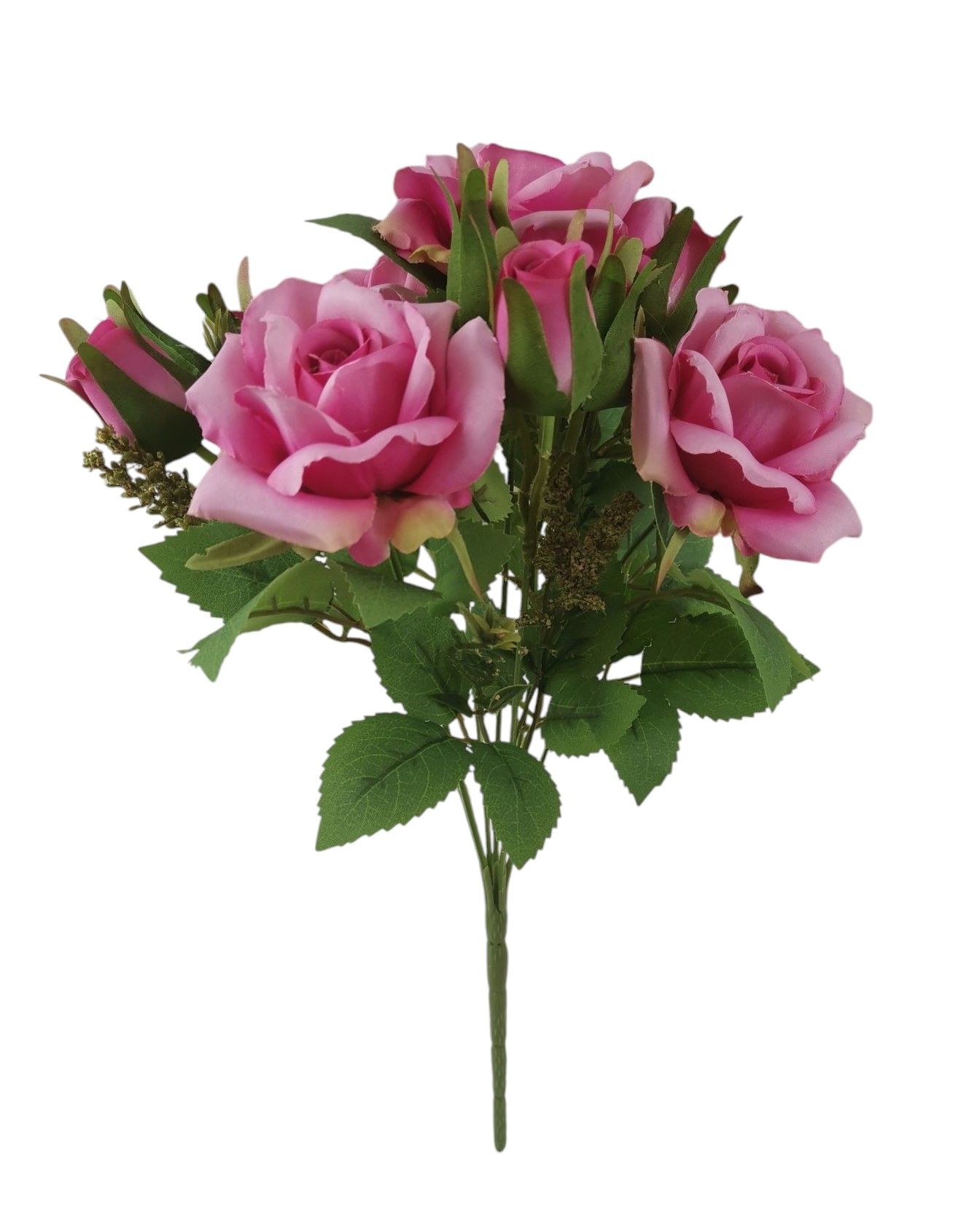 BUSH ROSA BOCCIOLO X7 33CM BT