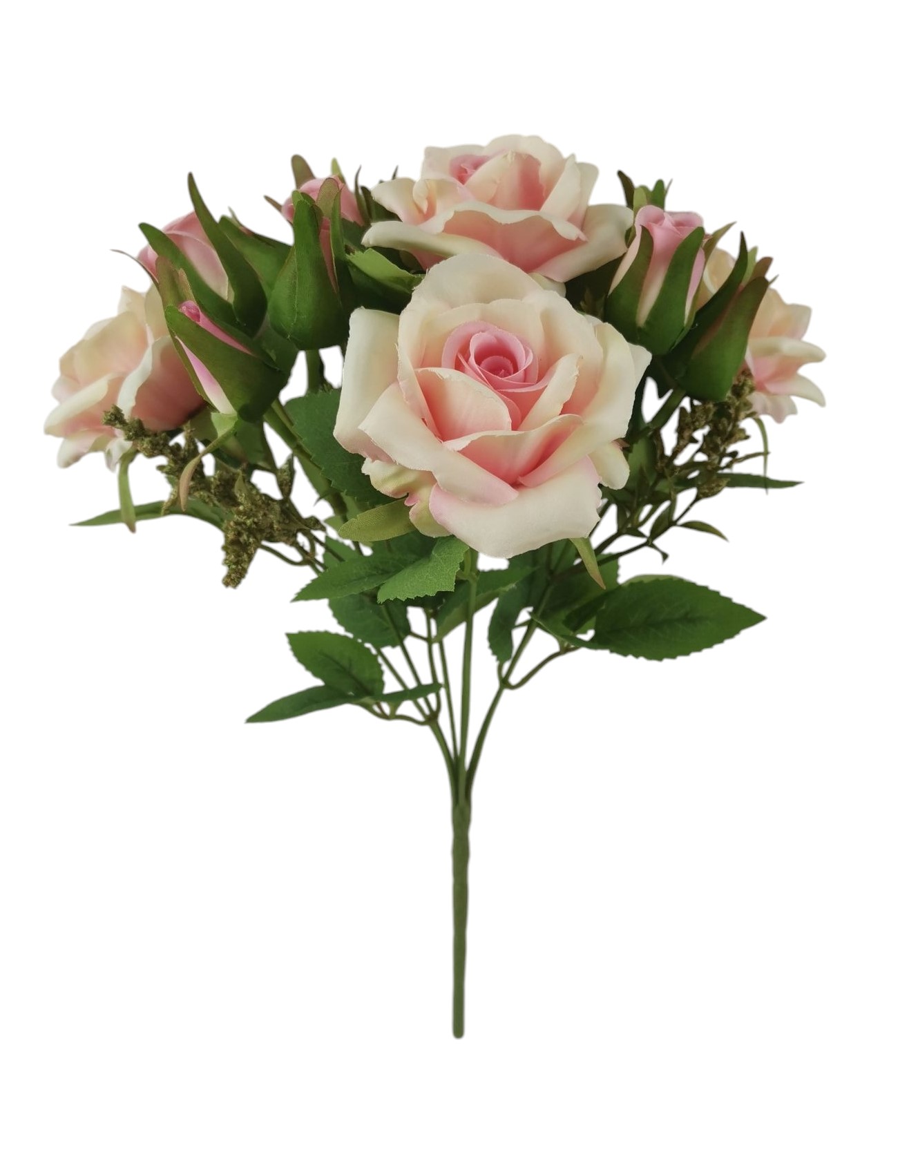 BUSH ROSA BOCCIOLO X7 33CM LTPK