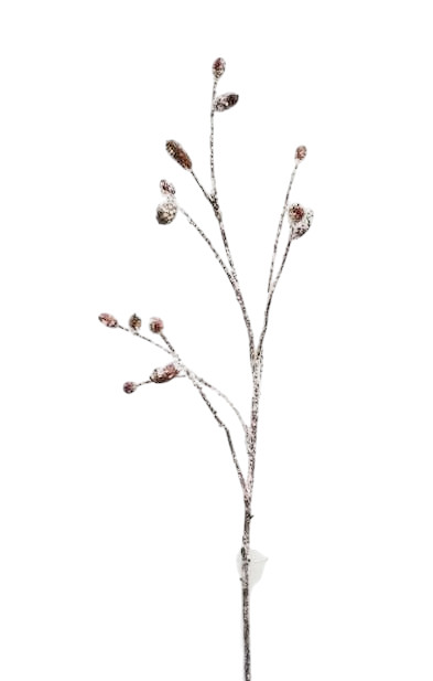 XMAS BERRY BRANCH 93CM WH