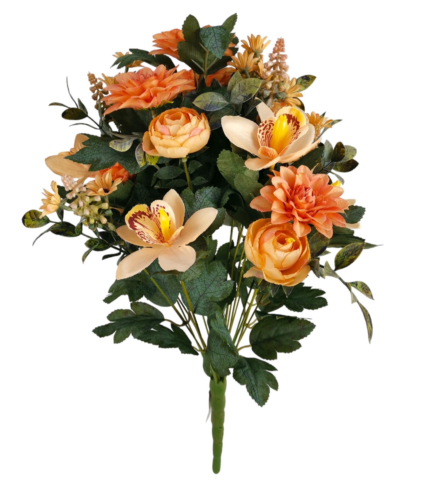 BUSH DALIA CATTLEYA X24 52CM OR