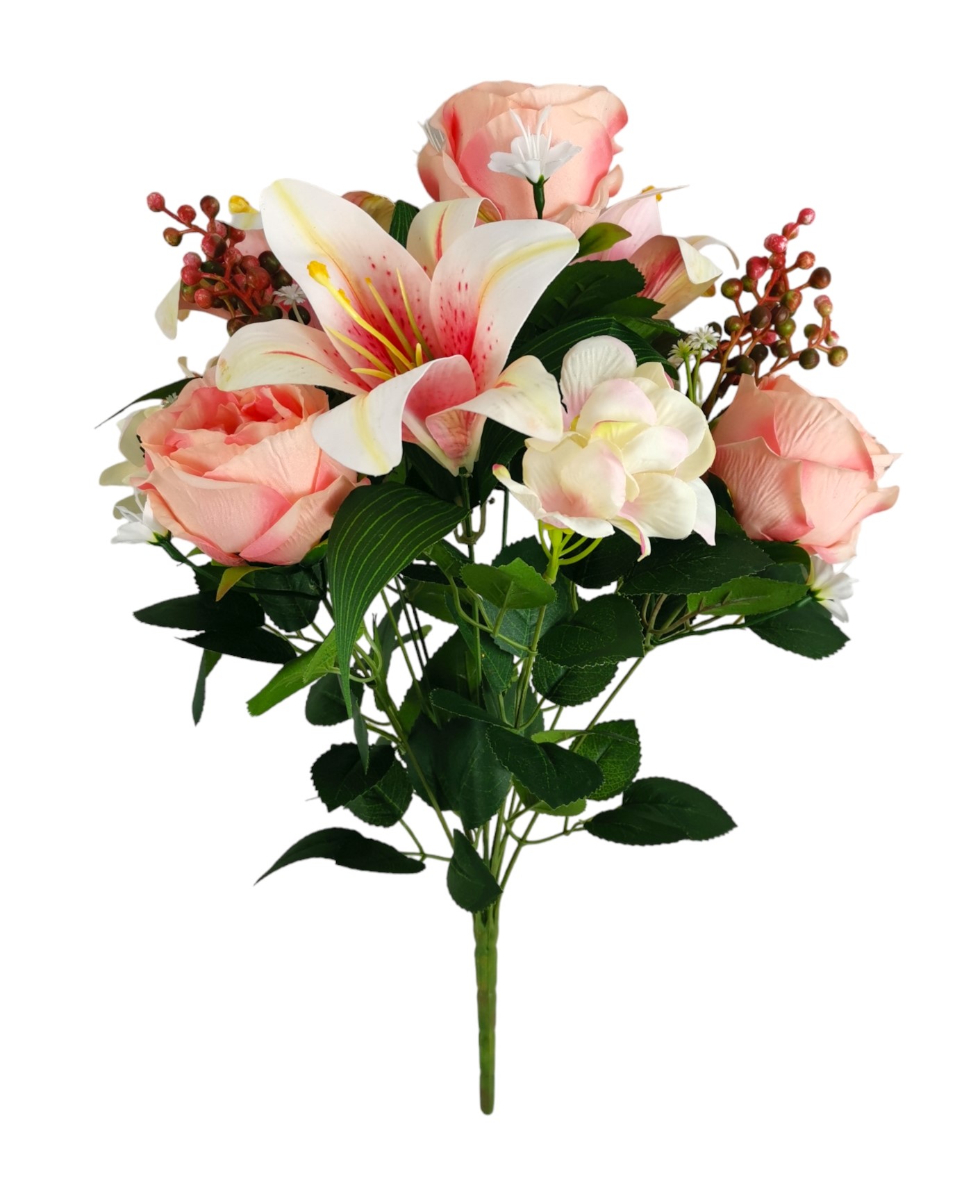 BUSH ROSA LILIUM X12 50CM SA