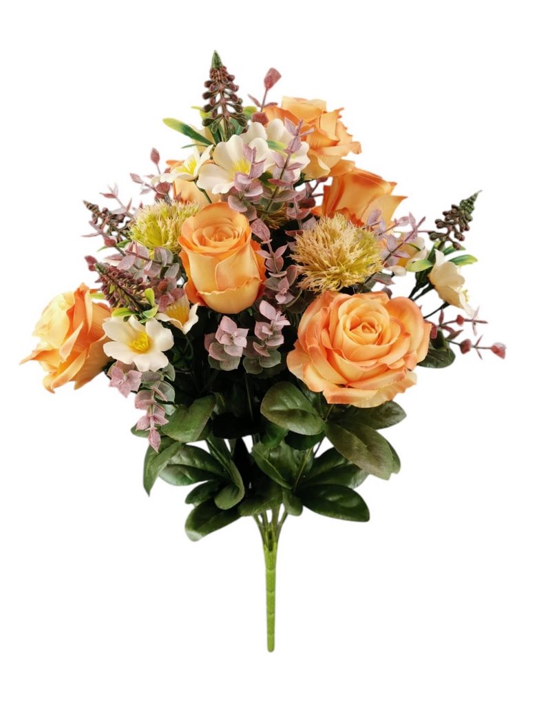 BUSH ROSA BOCCIOLO X14 50CM OR