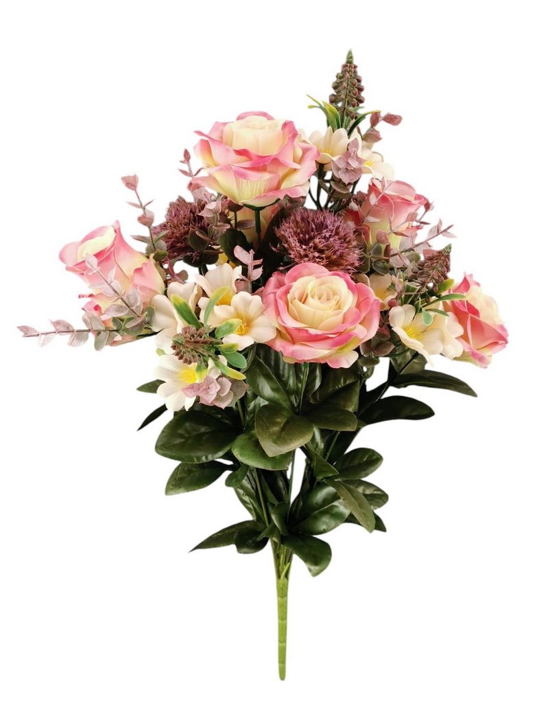 BUSH ROSA BOCCIOLO X14 50CM PK