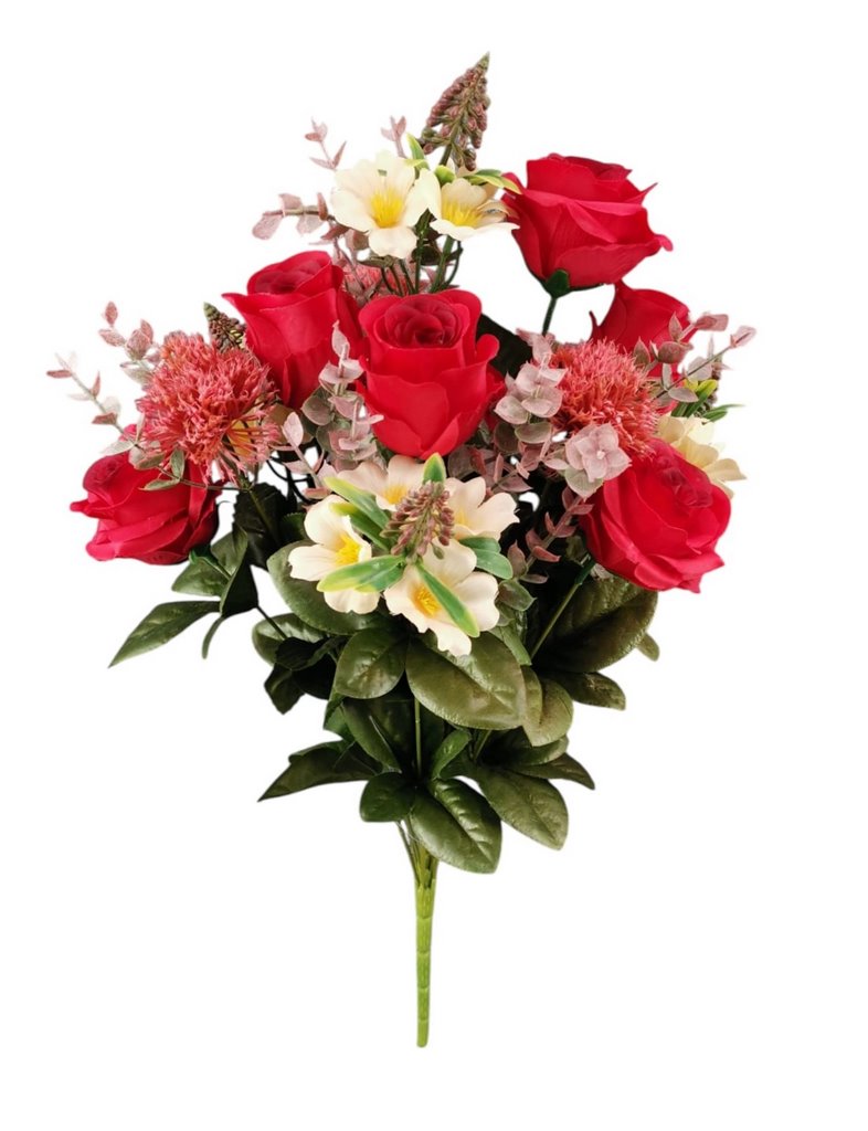 BUSH ROSA BOCCIOLO X14 50CM RD