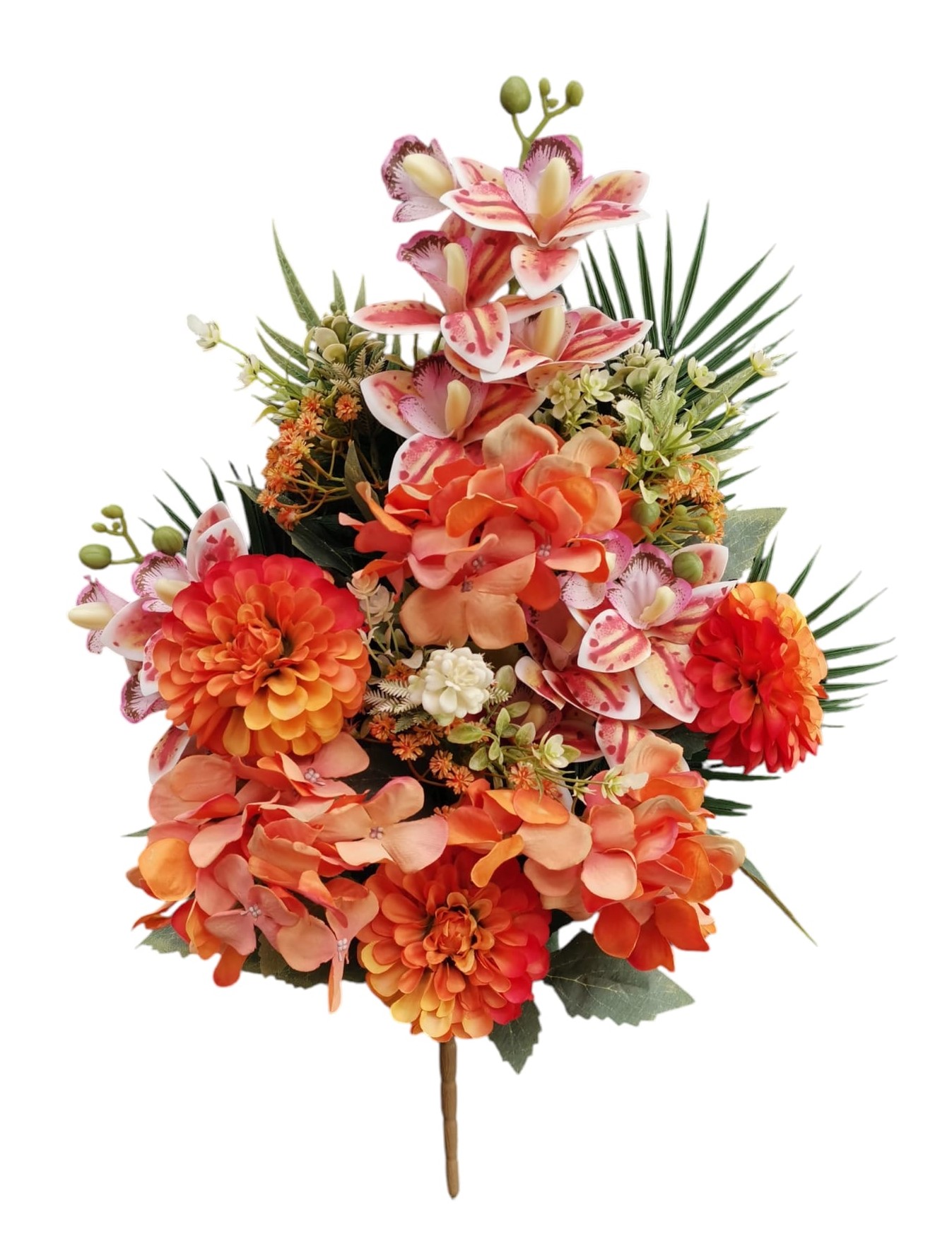 FR ZINNIA CYMBIDIUM ORTENSIA X12 60CM OR