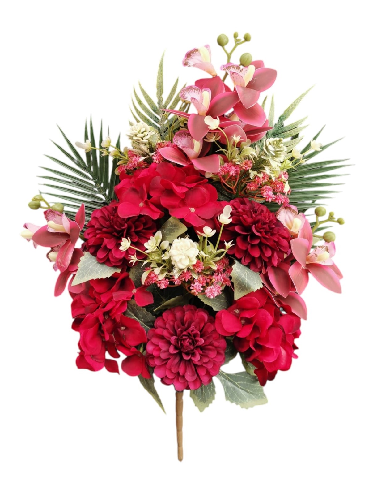 FR ZINNIA CYMBIDIUM ORTENSIA X12 60CM RD