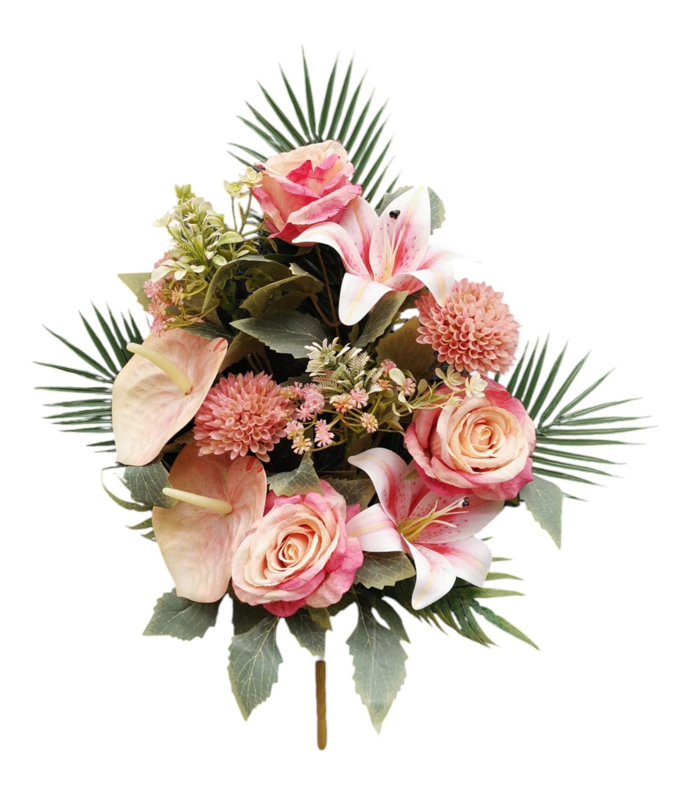 FR LILIUM ROSA ANTHURIUM X11 50CM LTPK