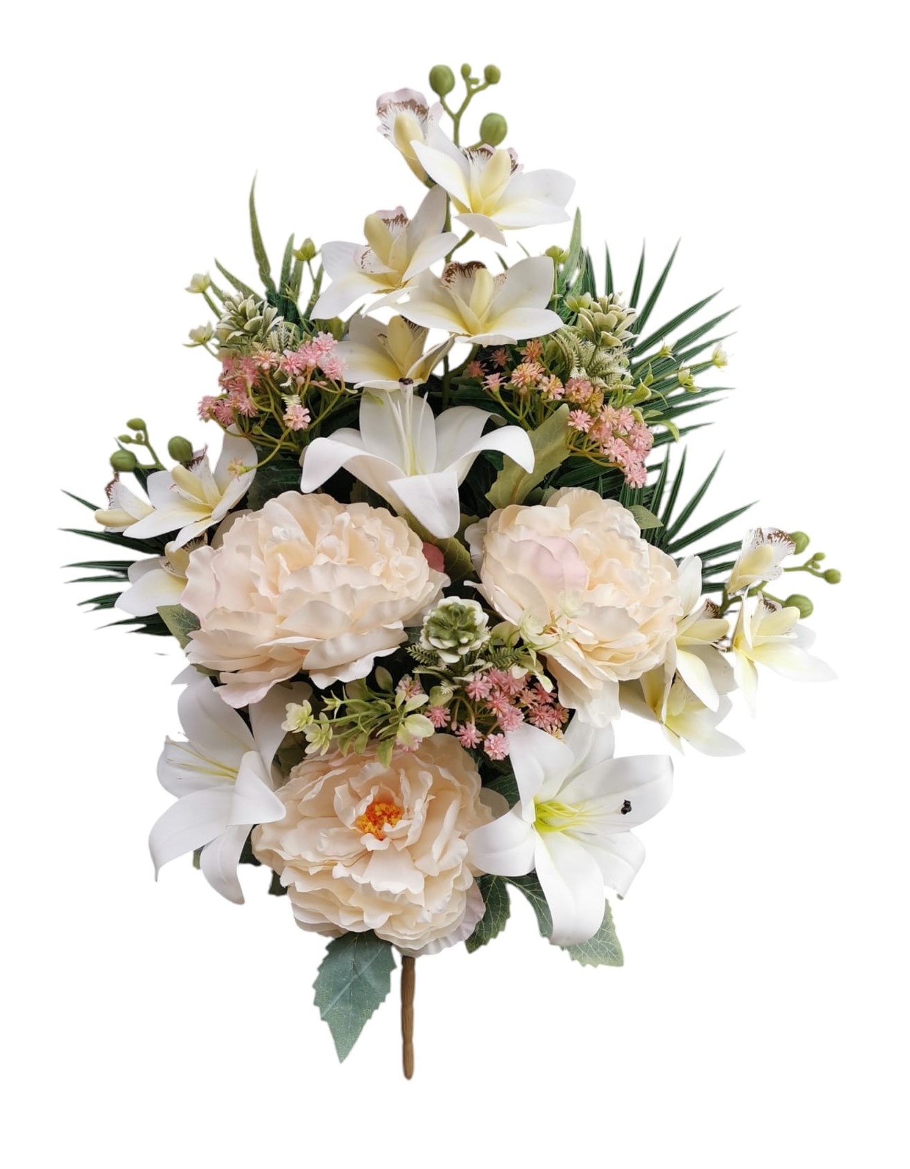 FR LILIUM PEONIA CYMBIDIUM X12 60CM CR