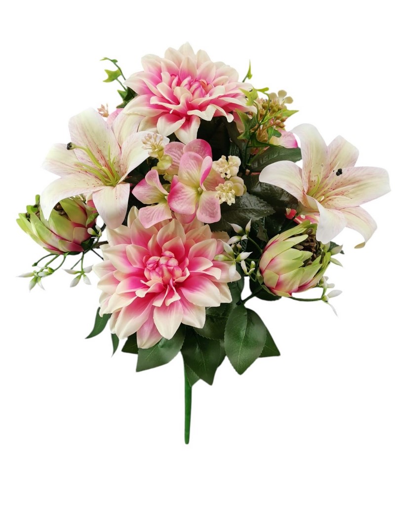 BUSH DALIA LILIUM PROTEA X16 50CM BT